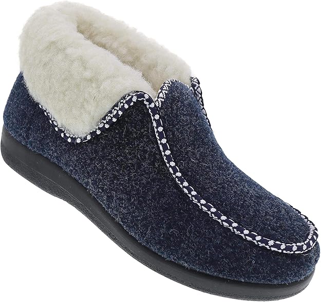 Mjartan Damen warme Hausstiefel Hausschuhe Pantoffel Hüttenschuhe Schuhe Puschen Schlappen Nr