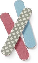 Manicare Pack of 3 Small Cushioned Emery Boards Nail Files Medium Grit