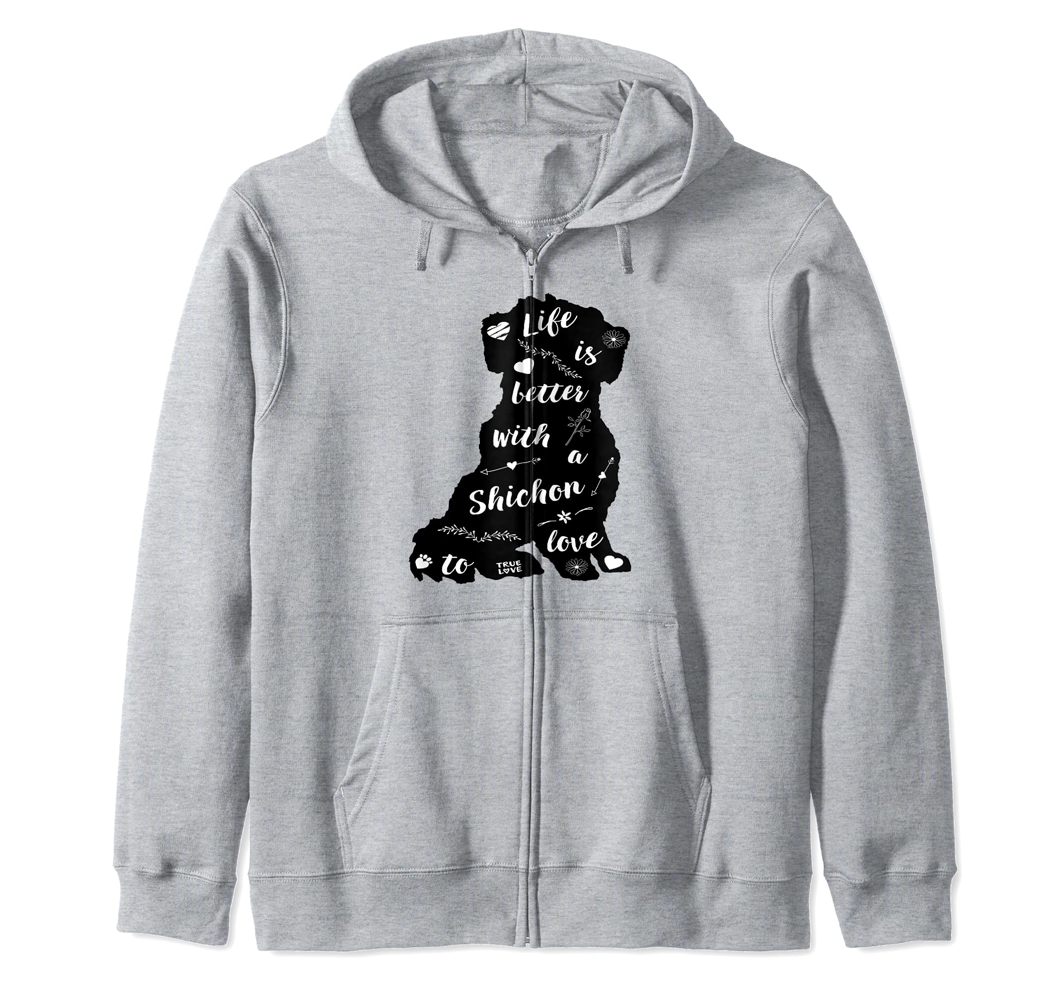 Shichon Dog Design for Shichon Dog Lovers Zip Hoodie
