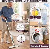 MEXERRIS Spray Mop with 3 Reusable Pads 300ml Bottle Floor Cleaner view 5