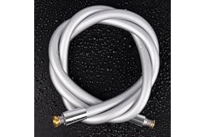 Shower Hose, Ultra-Soft Silicone Shower Hose Extension, Anti-Kink Designed Long Handheld Shower Head Hose Replacement with Br