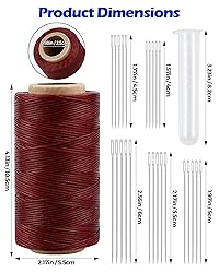 Leather Upholstery Sewing Waxed Thread: PLANTIONAL