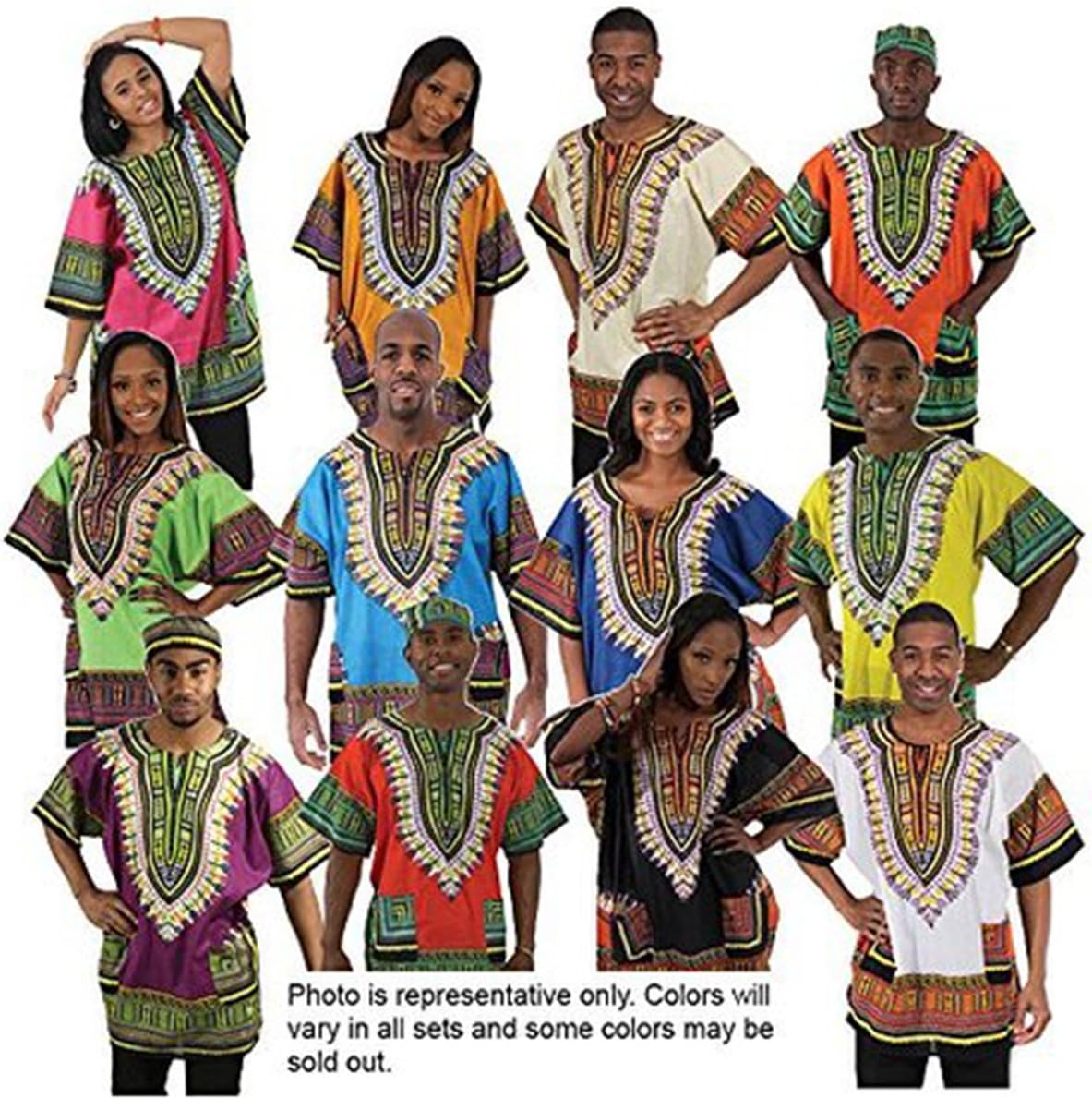 Set of 12 Traditional Thailand Dashikis -Utopia Africa
