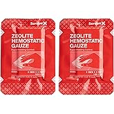 Survivex Hemostatic Gauze - Quick Blood Clotting Gauze for Wounds - Trauma Kit Hemostatic Dressing - 3 in x 4 FT - 2 PCS