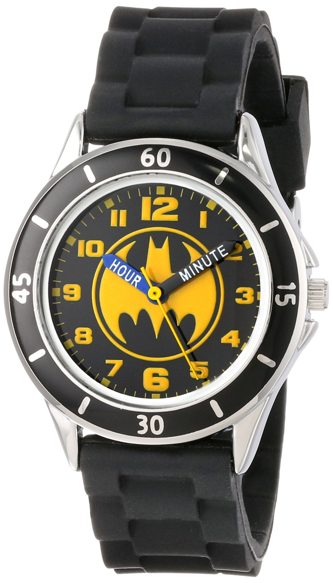 Batman Kids' Bat9152 Time-Teacher Watch With Black Rubber Band 11 81bIJF5Yd1L