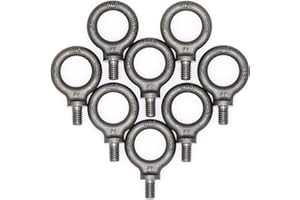 Box of 8 Pcs Lifting Shoulder Eye Bolts 3/8"-16 X 5/8"