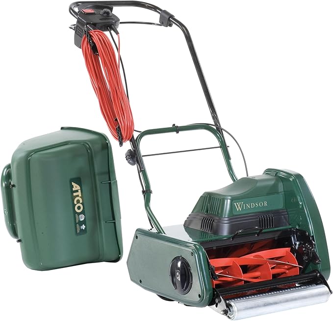 Atco Windsor12S 12inch Self Propelled Electric Cylinder Lawnmower