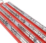 DAYUAN 80 piece Socket Tray Rail Organizer 1/4 3/8 1/2 Drive Holder view 2