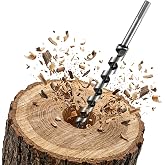 SOMADA 1/2 in x 12 in Auger Drill Bit, Hex Shank, Wood, Drywall, Plastic | Ship auger drills clean holes in wood, drywall, plastic, and composite materials. Fits 3/8 in hex-shank drills.