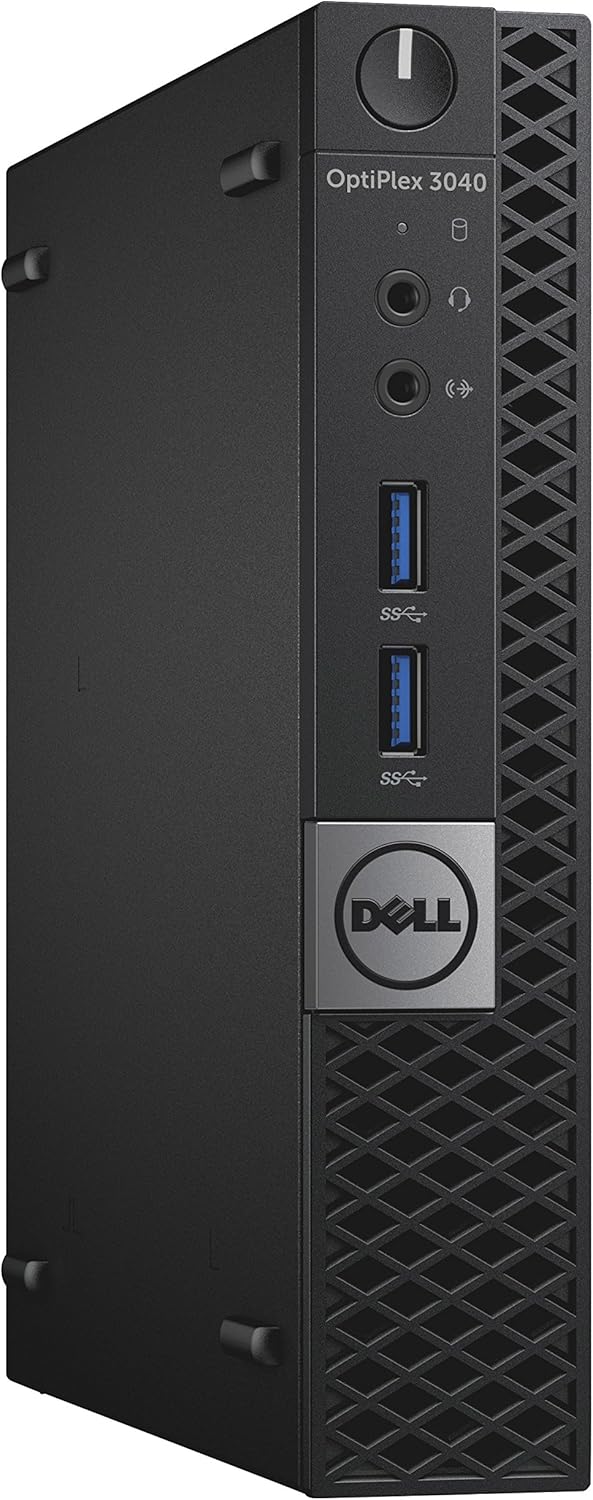 Dell RK3WG OptiPlex 3040 MFF Micro Desktop (Intel Core i5-6500T, 8GB 1600MHz DDR3 RAM, 500G HDD, Windows 10 Pro, Black)