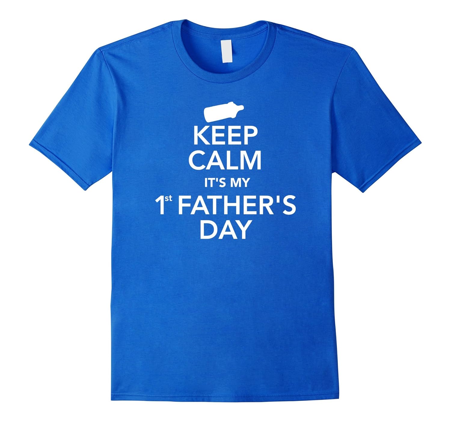 Mens Keep Calm It's My First Father's Day Gift Tshirt for New Dad-anz