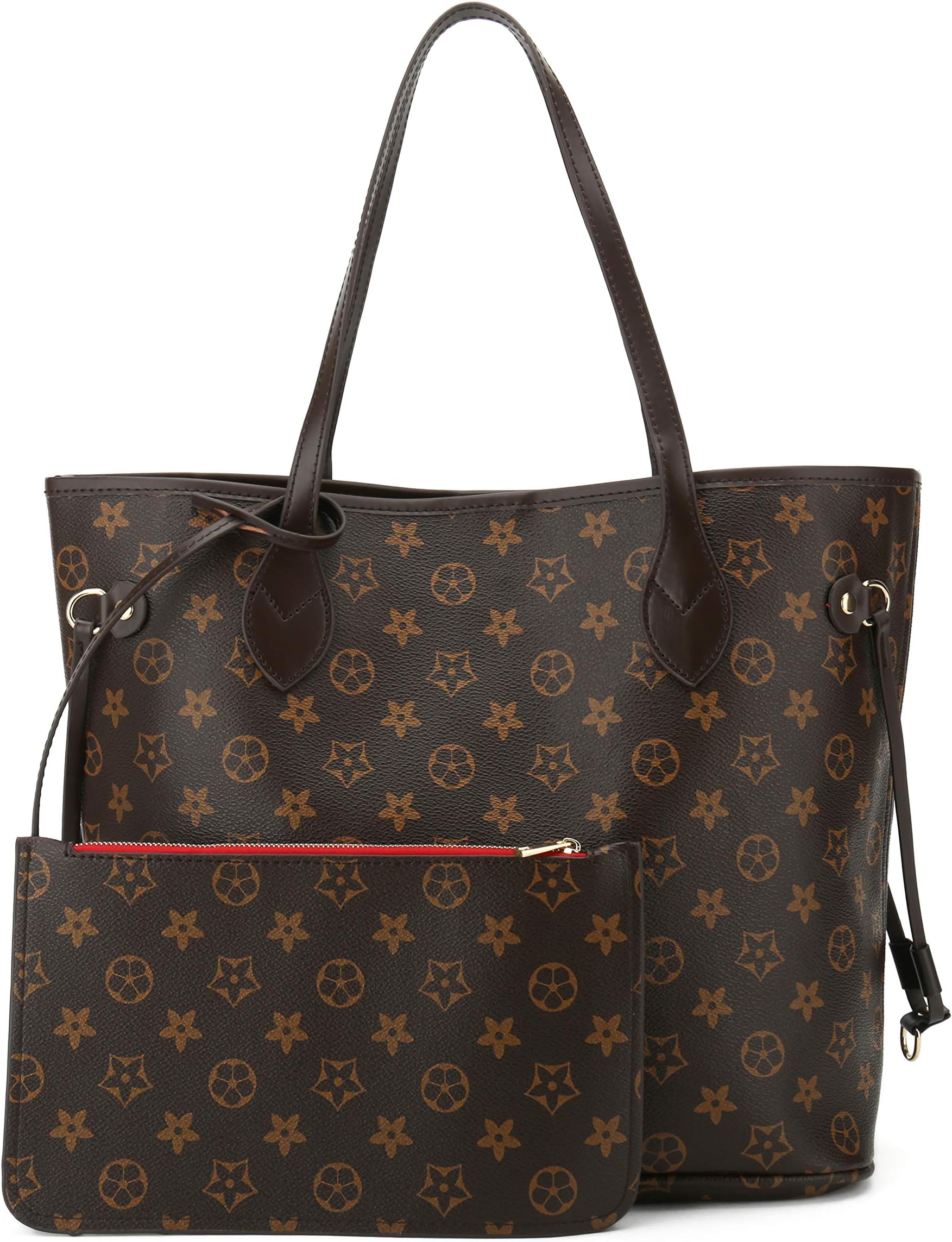 RICHPORTS Leather Top Handle Handbags Satchel Shoulder Bag Tote Purse Hobo Messenger Travel Bags Set for Women