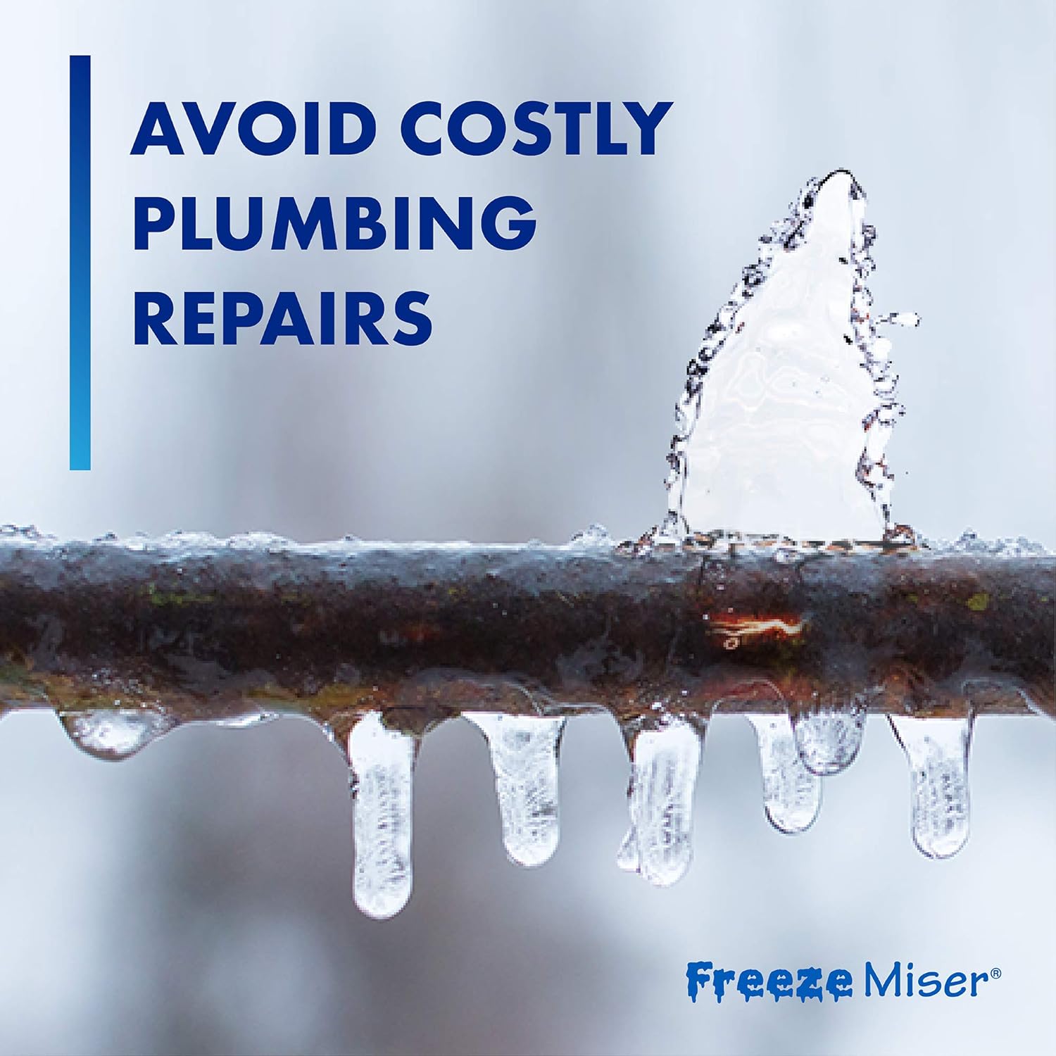 Freeze Miser - Outdoor Faucet Freeze Protection | Durable Replacement for Faucet Covers for Winter - Freeze Proof Outdoor Faucet Protector - Low Maintenance & Easy to Install - Saves Water: Home Improvement