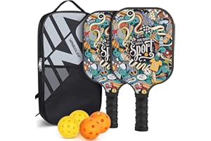 VINSGUIR Pickleball Paddles, USAPA Approved Composite Pickleball Set of 2, Pickleball Rackets with 4 Pickleballs Balls, Pickleball Bag, Pickle Ball Paddle Gifts for Women Men Kids Beginners