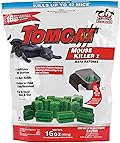 Tomcat Mouse Killer I (Kid and Dog Resistant Refillable Mouse Bait Station, Bag with 16 Bait Blocks)