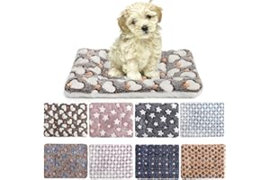 Lyellfe 8 Pack Guinea Pig Bed Mat, Cozy Hamster Mat Bunny Bed Plush, Winter Sleep Bedding Pads Rabbit Cage Accessories for Bu