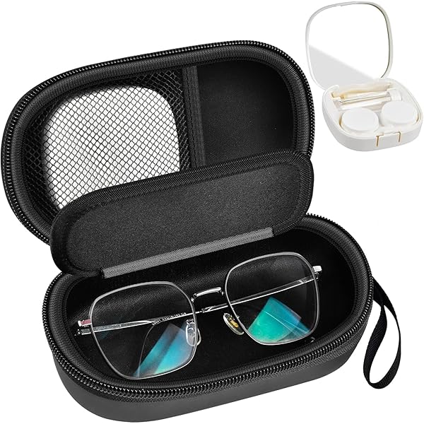 Amazon.com: alladaga Double Use 2 in 1 Portable Glasses Case Set