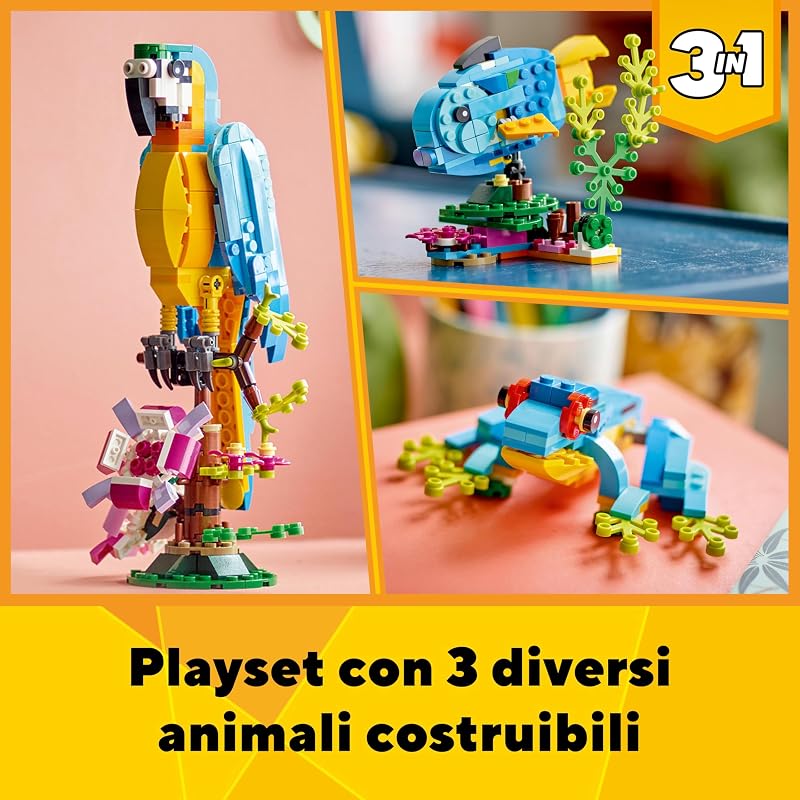 Creator 3 in 1 Pappagallo esotico 31136