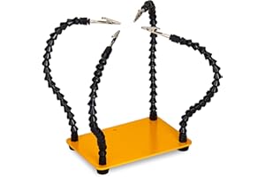 KOTTO Helping Hands Soldering, Third Hand Soldering Tool PCB Holder Four Arms Helping Hands Crafts Jewelry Hobby Workshop Hel