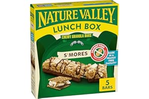 Nature Valley Peanut-Free Chewy Granola Bars, S'mores, Made in a Peanut Free Facility, 5 Bars, 4.6 oz