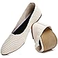 HEAWISH Women's Flats Shoes Ballet Flats for Women Scalloped Collar Pointed Toe Slip On Mesh Dress Shoes