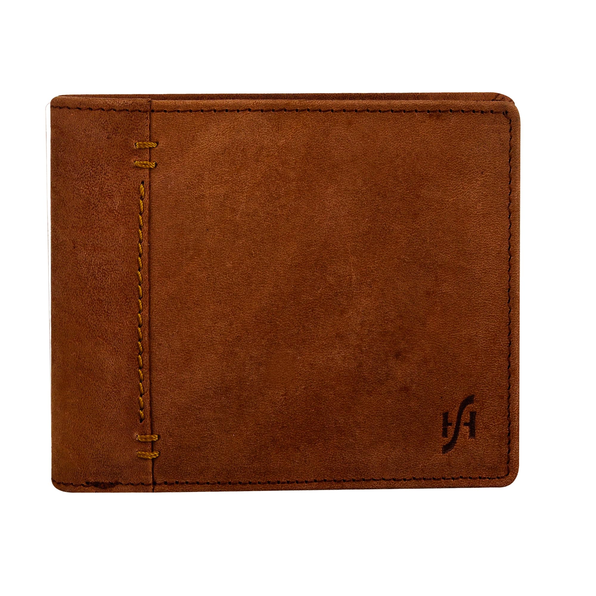 STARHIDE Wallets for Men UK - Genuine Distressed Leather RFID Blocking Wallets - Bifold Card Holder Money Organiser Wallet with Coin & ID Pocket #1055 (Brown)