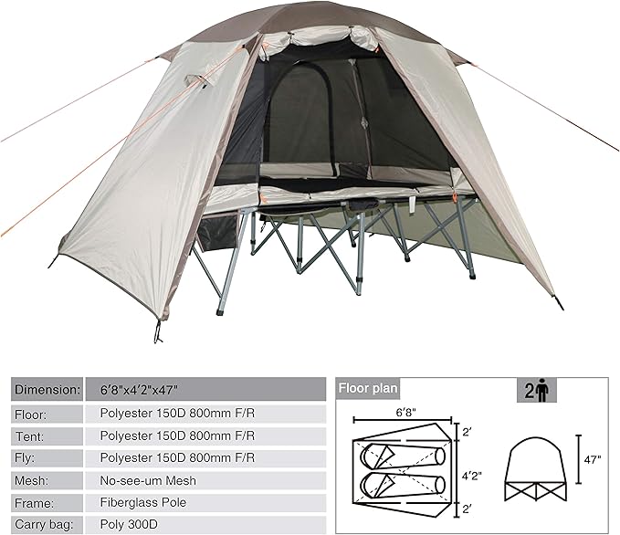 timber ridge camping cot