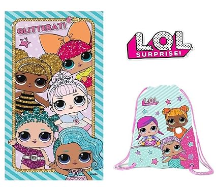 Lol Surprise Serviette Coton Sac De Plage Lol Amazonfr