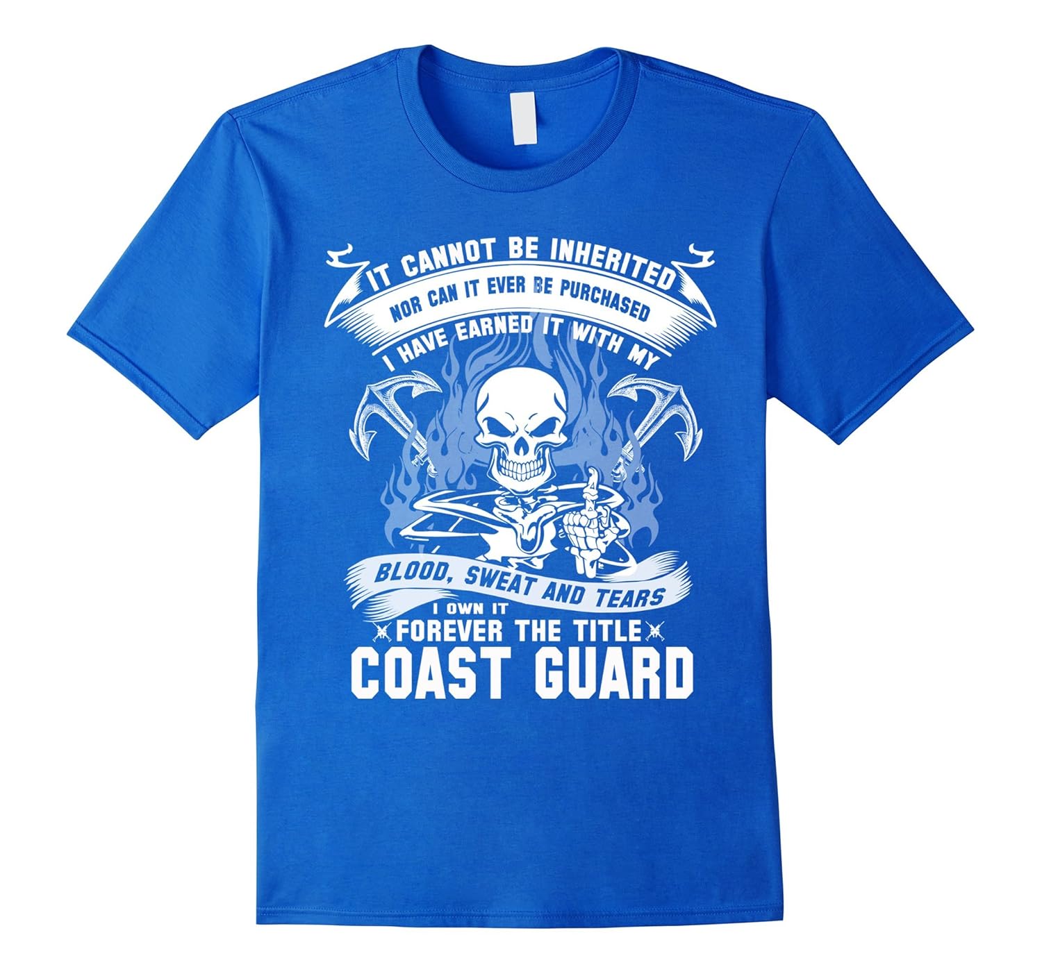 Coast Guard T shirt It Cannot Be Inherited Nor Can It Ever CL Colamaga