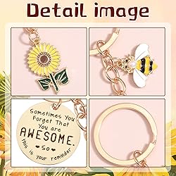 Sunflower Keychains Inspirational Gifts for Women