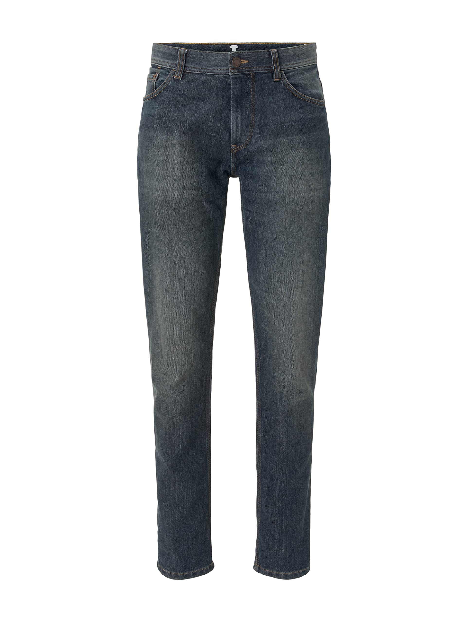 TOM TAILOR Herren Marvin Straight Jeans, 10281 - Mid Stone Wash Denim, 36/30 8