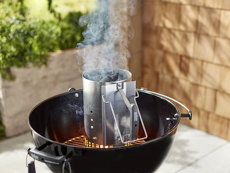 Rapidfire Anzündkamin für Holzkohlegrills, Set