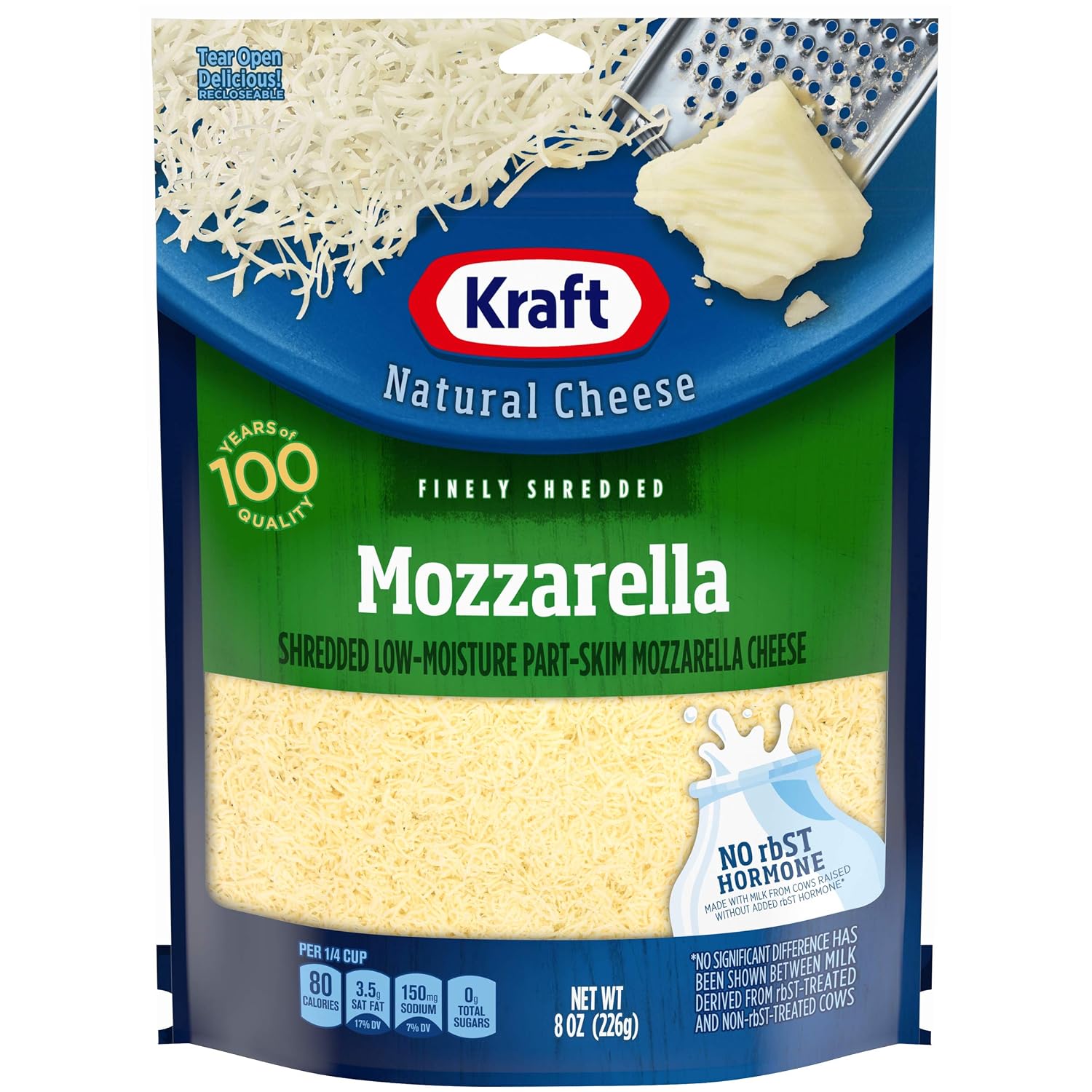 Kraft Cheese finely shredded - Natural mozzarella (021000638673)