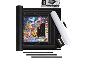 Becko US 2000-Pc Jigsaw Puzzle Mat Roll Up with Auxiliary Line,Black Felt Mat with Black Pump & Drawstring Storage Bag, Portable Puzzle Saver for Easy Transport & Storage for 2000 1500 1000 500 Piece