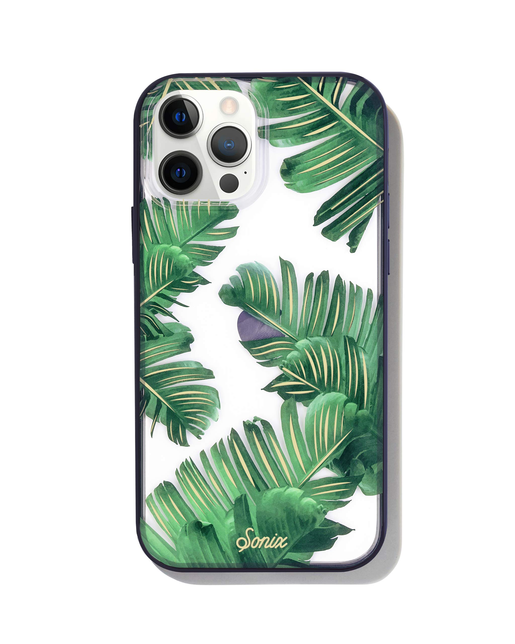 Sonix Bahamas Case for iPhone 12ProMax [10ft Drop Tested] Women's Palm Leaf Clear Cover for Apple iPhone 12 Pro Max