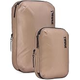 Thule Compression Packing Cube Set, Includes Size Small &amp; Medium, Semitransparent Fabric, Easy to Pack