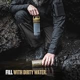 GRAYL UltraPress 500ml Water Purifier Bottle Gray/Coyote Brown view 3
