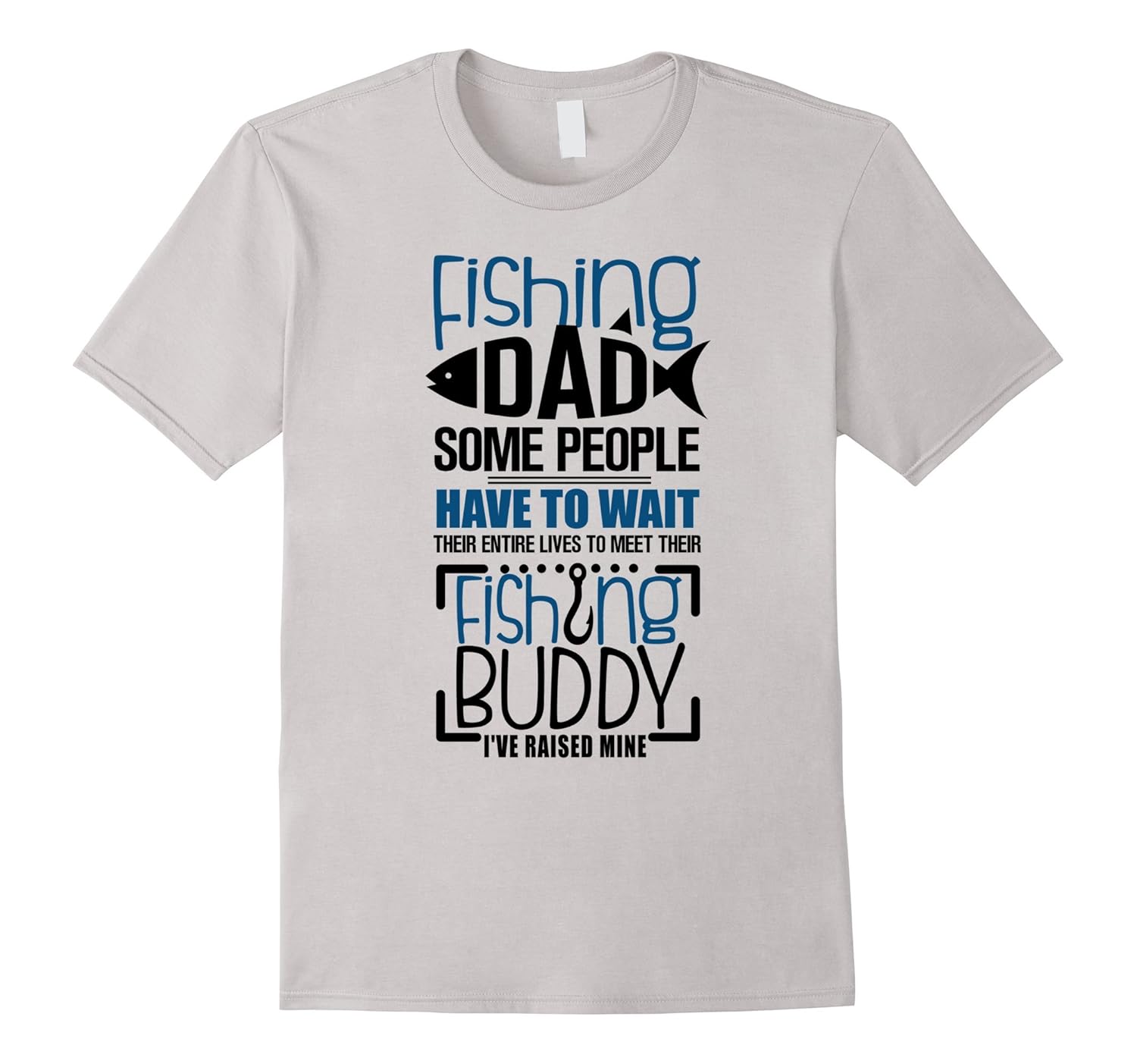 Mens Fishing Dad Funny Father Son Matching T-shirt-ANZ