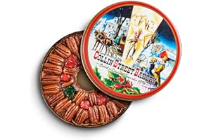 Collin Street Bakery DeLuxe Fruitcake - Handcrafted Fresh with Pecans, Pineapple, Papaya, Ripe Cherries, Raisins, & Honey - Giftable Collector's Tin - Baked in Texas Since 1896-8" - 102A (2 lbs 14 oz)