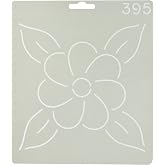 Quilting Creations Floral Design Quilt Stencil, 6"