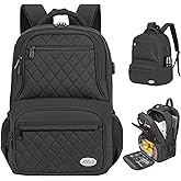 ANILD Lunch Backpack, 17 Inch Laptop Backpack with Insulated Cooler Compartment for Men Women, Travel Work Computer Backpack