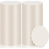 TaoBary 400 Pcs Cardboard Paper Coasters Bulk, Disposable Coasters 4 Inch White Cup Mat for Drinks Arts DIY Crafts Bar Wedding(Flower)