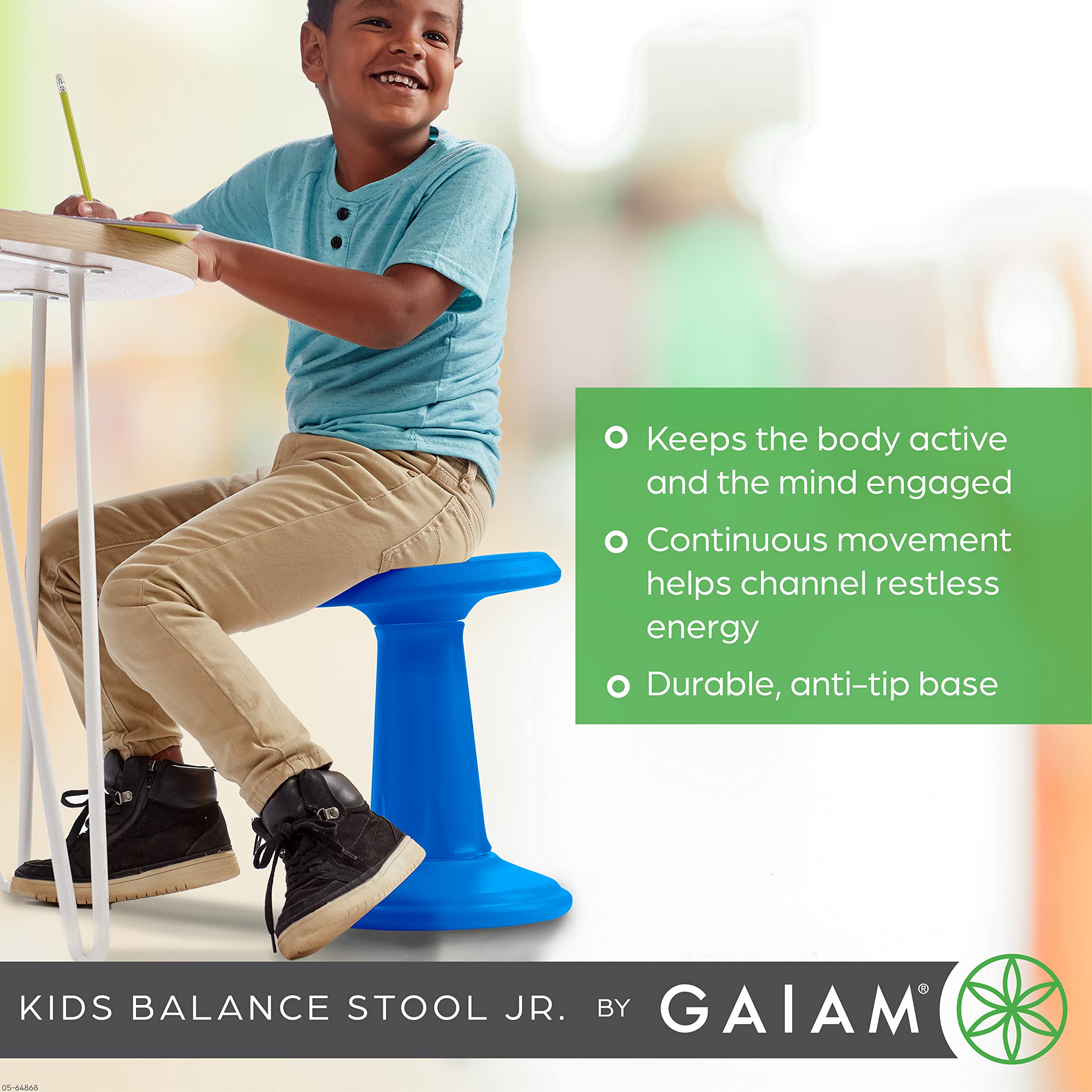 Mua Gaiam Kids Wobble Stool Desk Chair - Alternative Flexible Seating ...