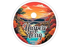 No Thorns Media Harpers Ferry West Virginia Sticker Adventure Souvenir Decal Vinyl Small Waterproof for Water Bottle Mug Passport Scrapbook Notebook Laptop Tumbler Skateboard Computer Phone 4"