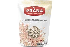 Prana Organic Shelled Sunflower Seeds - Non-GMO, Vegan Ingredients, 1 Kg