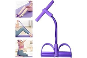 Upgraded 21 Fitness Resistance Bands-4 Tube Pedal Ankle Puller, 2025 New Exercise Bands Stretching Bands for Arm and Leg Work