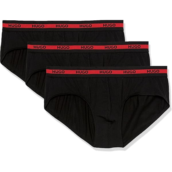 HUGO BOSS Men's Briefs 3-Pack - Cotton Blend Comfort Waistband