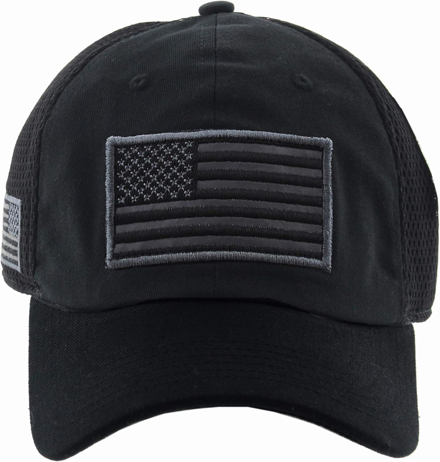JFH American USA Flag Removable Patch Mesh Tactical Cap Military Hat w