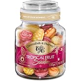 Cavendish &amp; Harvey Tropical Selection I Fruity Hard Candy in Glass Jar I 300 G 10.5 ounce