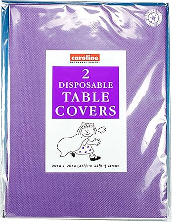 Paper Tablecover Purple Plain Colours Birthday Party Tableware